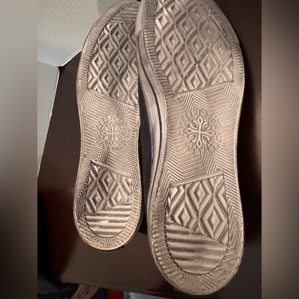 AFFLICTION FARIN BLACK WAX SNEAKERS - Picture 4 of 7